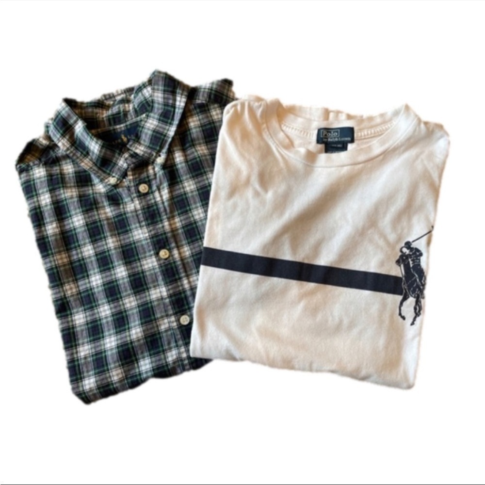 Ralph Lauren Boys Large Long Sleeve Shirt Bundle
